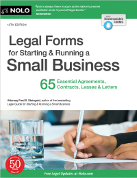Cover image: Legal Forms for Starting & Running a Small Business 12th edition 9781413329513