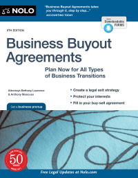 Cover image: Business Buyout Agreements 9th edition 9781413329650