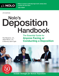 Cover image: Nolo's Deposition Handbook 8th edition 9781413329872
