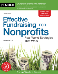 Omslagafbeelding: Effective Fundraising for Nonprofits 7th edition 9781413329896