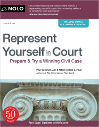 صورة الغلاف: Represent Yourself in Court 11th edition 9781413329933