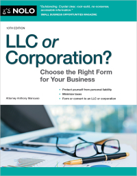 Cover image: LLC or Corporation? 10th edition 9781413330205