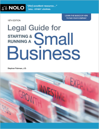 Imagen de portada: Legal Guide for Starting & Running a Small Business 18th edition 9781413330656