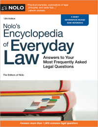 Cover image: Nolo's Encyclopedia of Everyday Law 12th edition 9781413330670