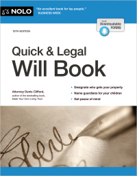 Cover image: Quick & Legal Will Book 10th edition 9781413330779