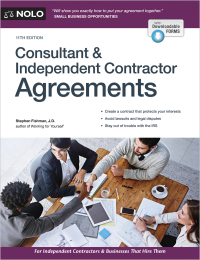 Imagen de portada: Consultant & Independent Contractor Agreements 11th edition 9781413331011