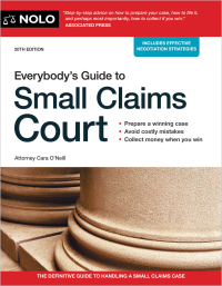 Omslagafbeelding: Everybody's Guide to Small Claims Court 20th edition 9781413331608