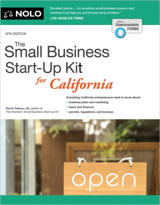Cover image: Small Business Start-Up Kit for California, The 15th edition 9781413331622