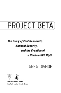 Cover image: Project Beta 9780743470926