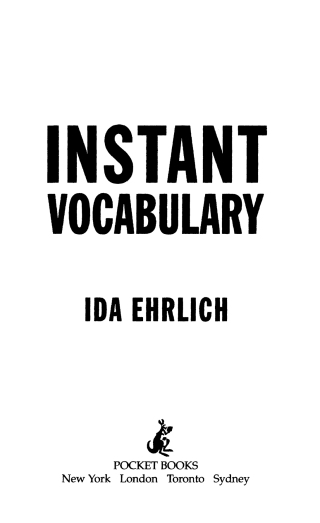 Cover image: Instant Vocabulary 9780671677275