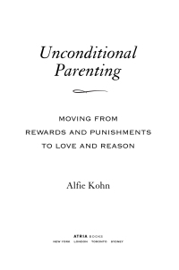 Cover image: Unconditional Parenting 9780743487481