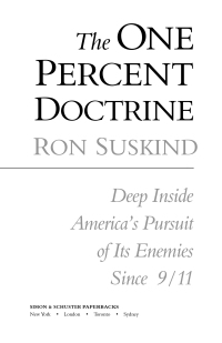Cover image: One Percent Doctrine 9780743271103