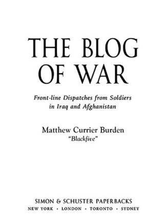 Cover image: The Blog of War 9780743294188