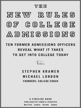 Cover image: The New Rules of College Admissions 9780743280679