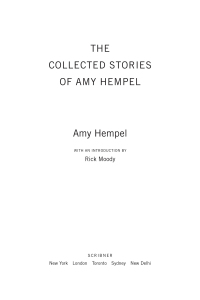 Cover image: The Collected Stories of Amy Hempel 9780743291637