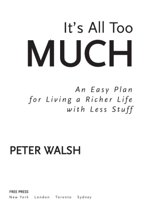Cover image: It's All Too Much 9780743292658