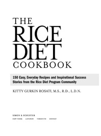 Cover image: The Rice Diet Cookbook 9781416539223