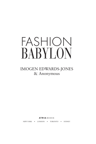 Cover image: Fashion Babylon 9781416543190
