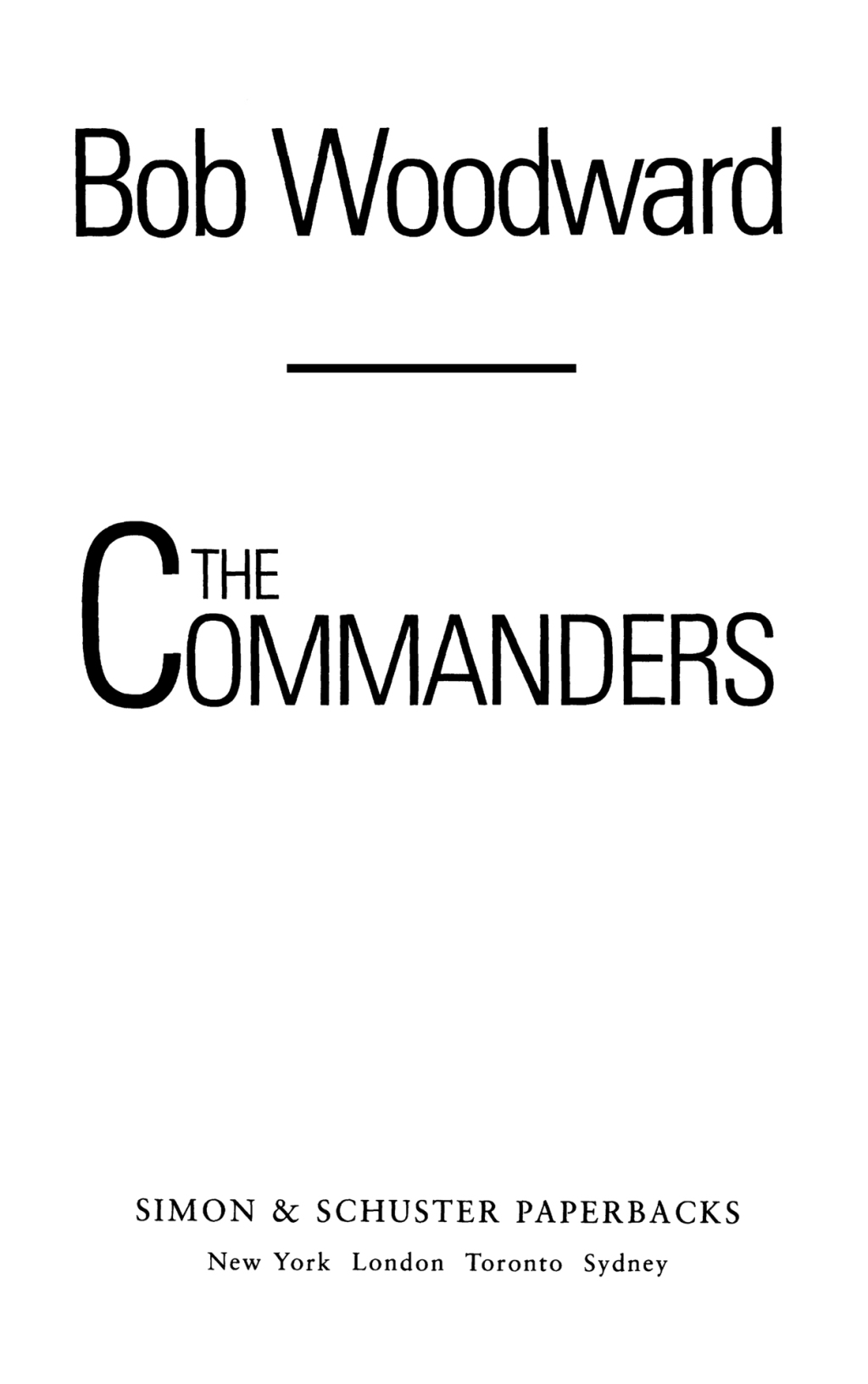 Commanders (eBook)