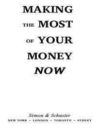 Cover image: Making the Most of Your Money Now 9780743269964