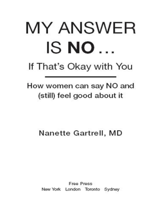 Cover image: My Answer is No . . . If That's Okay with You 9781416546955