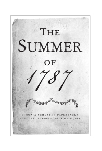 Cover image: The Summer of 1787 9780743286930