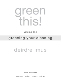 Cover image: Green This! Volume 1 9781416540557