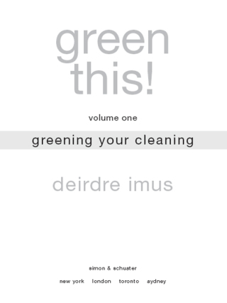 Cover image: Green This! Volume 1 9781416540557