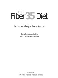 Cover image: The Fiber35 Diet 9781416560098