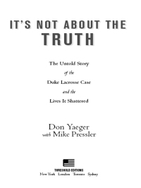 Cover image: It's Not About the Truth 9781416551492