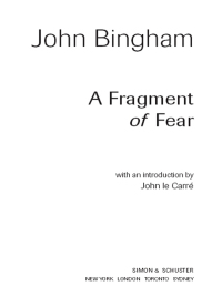 Cover image: A Fragment of Fear 9781416540489