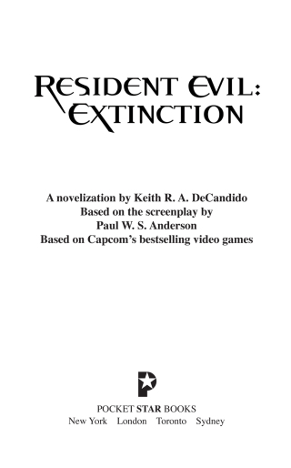 Cover image: Resident Evil: Extinction 9781416544982