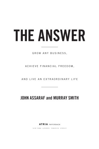 Cover image: The Answer 9781416562009
