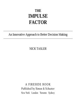 Cover image: The Impulse Factor 9781439157275