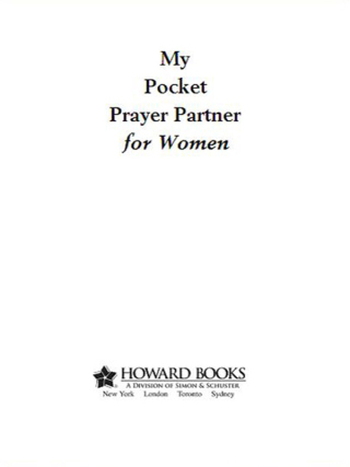 Cover image: My Pocket Prayer Partner for Women 9781416542179