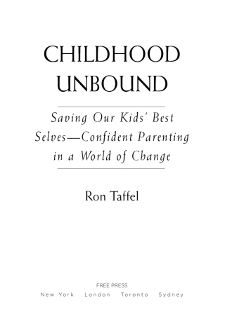 Cover image: Childhood Unbound 9781416559283