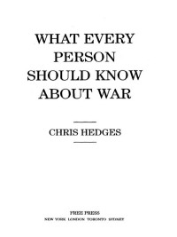 Cover image: What Every Person Should Know About War 9780743255127