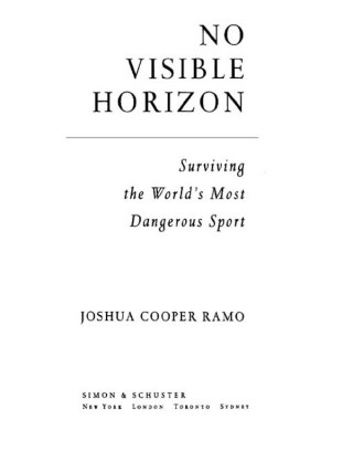 Cover image: No Visible Horizon 9780743257909