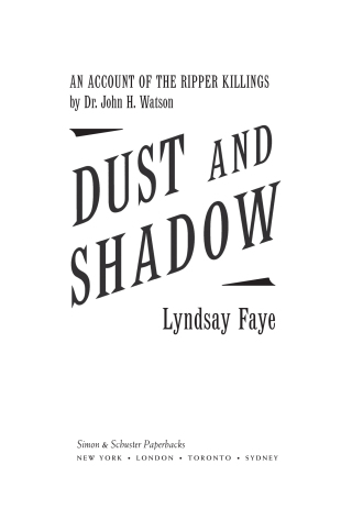 Cover image: Dust and Shadow 9781416583318