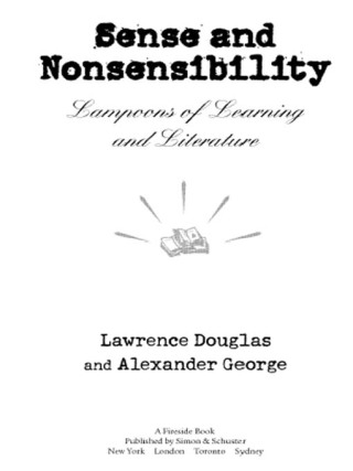 Cover image: Sense and Nonsensibility 9780743260480