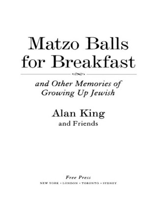 Cover image: Matzo Balls for Breakfast and Other Memories of Growing Up Jewish 9780743260749