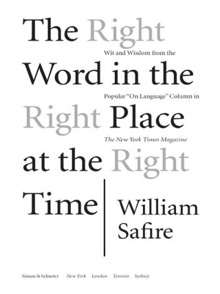 Cover image: The Right Word in the Right Place at the Right Time 9781451613612