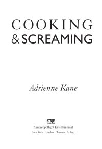 Cover image: Cooking and Screaming 9781476739007