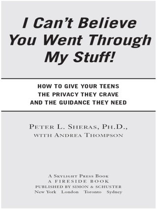 Cover image: I Can't Believe You Went Through My Stuff! 9780743252157