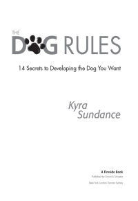Cover image: The Dog Rules 9781416588665