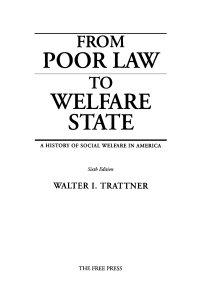 Cover image: From Poor Law to Welfare State 6th edition 9780684854717
