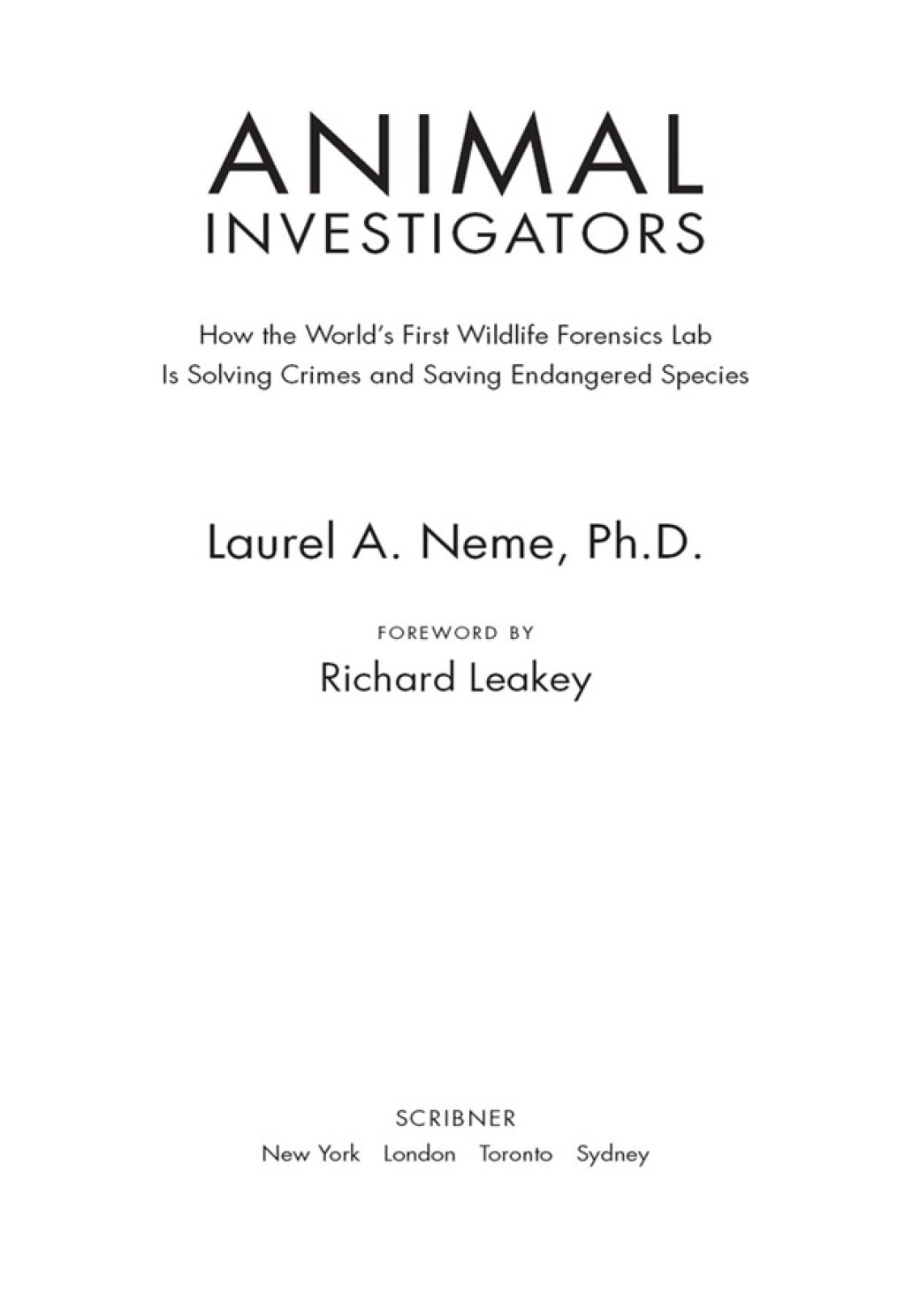 Animal Investigators eBook