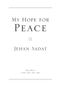 Cover image: My Hope for Peace 9781416592211