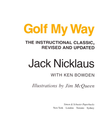 Cover image: Golf My Way 9780743267120