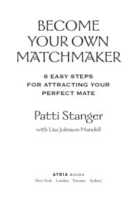 Cover image: Become Your Own Matchmaker 9781416597711